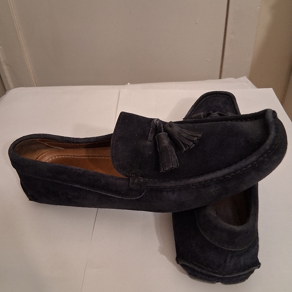 Prada Driving Loafers Suede Uk 8.5 Us 9.5